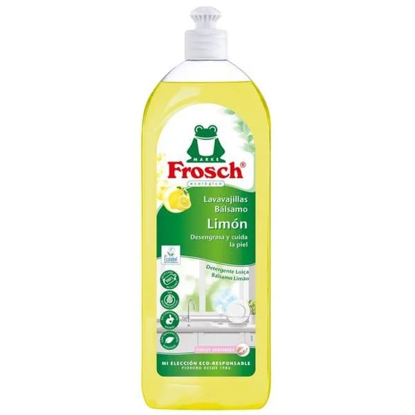 Lavavajillas a mano limón FROSCH, botella 750 ml - 0.75 l - Imagen del producto en Findit