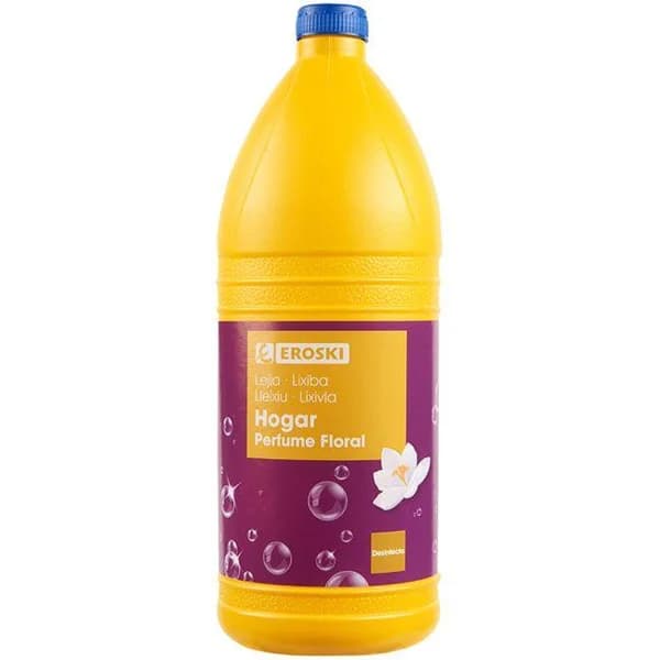 Lejía hogar perfumada EROSKI, garrafa 2 litros - 2 l - Imagen del producto en Findit