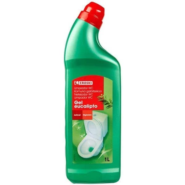 Gel wc eucalipto EROSKI, botella 1 litro - 1 l - Imagen del producto en Findit