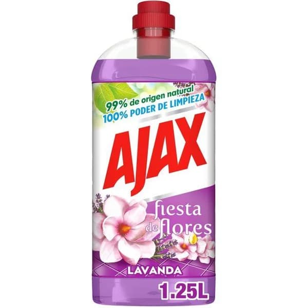 Limpiador lavanda AJAX, botella 1,25 litros - 1.25 l - Imagen del producto en Findit