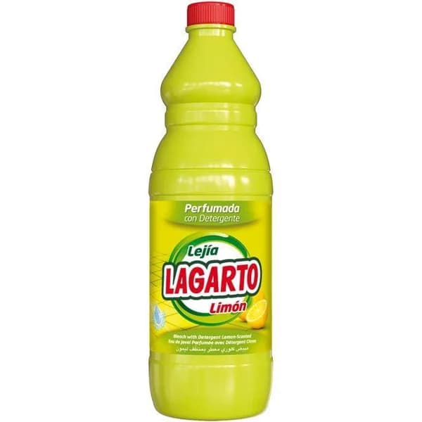 Detergente lejía limón LAGARTO, botella 1,5 litros - 1.5 l - Imagen del producto en Findit