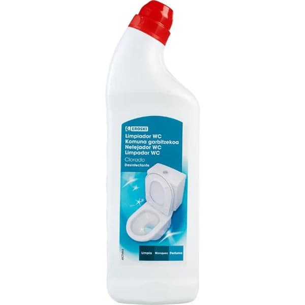 Gel wc lejía EROSKI, botella 1 litro - 1 l - Imagen del producto en Findit