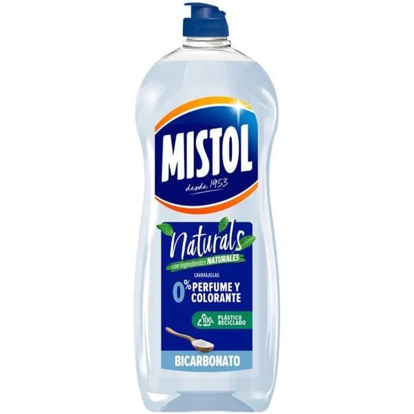 Lavavajillas bicarbonato MISTOL NATURALS, botella 650 ml - 0.65 l - Imagen del producto en Findit