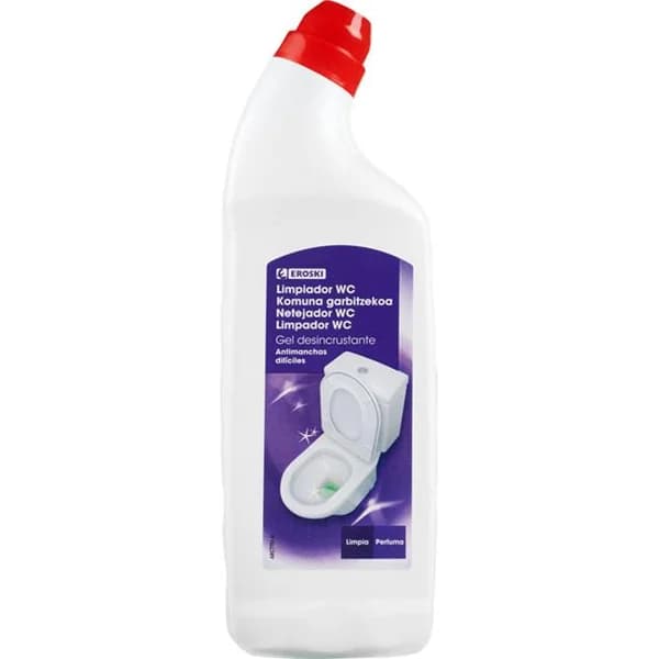 Gel wc desincrustante EROSKI, botella 1 litro - 1 l - Imagen del producto en Findit