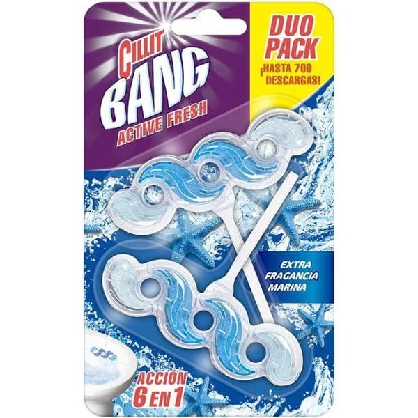 Colgador desinfectante wc duplo marine CILLIT, pack 2 uds - 2 ud - Imagen del producto en Findit