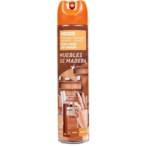 Limpia muebles EROSKI, spray 300 ml - 0.3 l - Imagen del producto en Findit