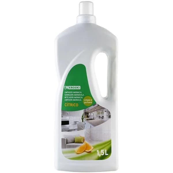 Limpiador amoniacal EROSKI, garrafa 1,5 litros - 1.5 l - Imagen del producto en Findit
