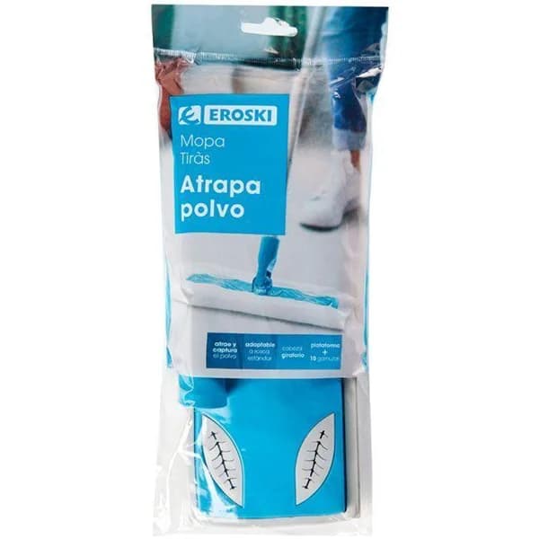 Mopa atrapapolvo EROSKI, recambio 10 uds - 10 ud - Imagen del producto en Findit