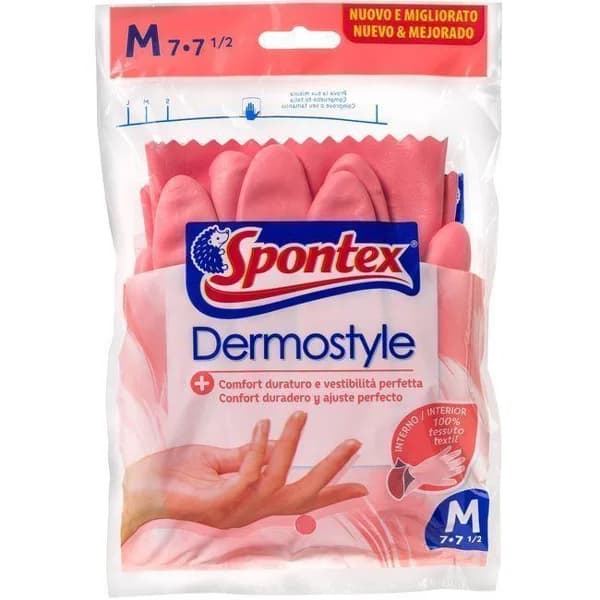 Guante dermostyle talla mediana SPONTEX, paquete 1 par - 1 ud - Imagen del producto en Findit