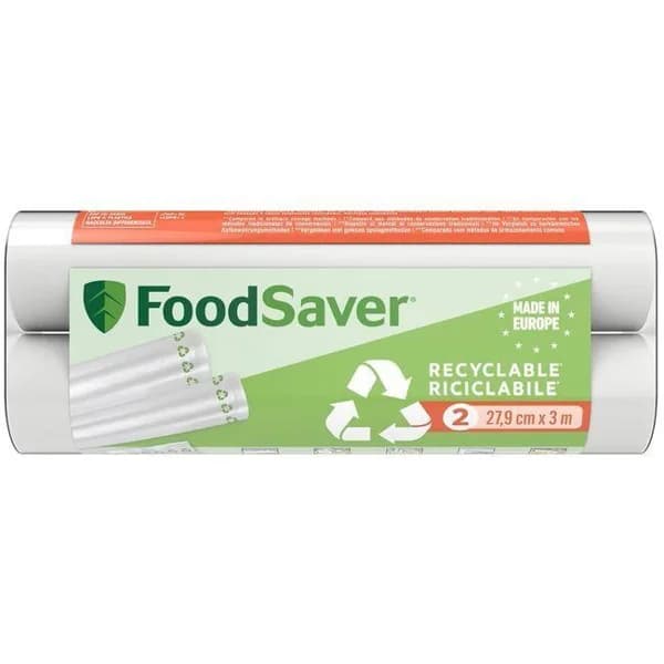 Pack 2 rollos reciclables 28cmX3m FOODSAVER - 1 ud - Imagen del producto en Findit