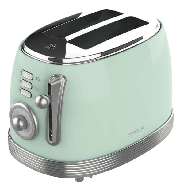 Tostador verde dos ranuras 800 W Toast&Taste 800 Vintage CECOTEC - 1 ud - Imagen del producto en Findit