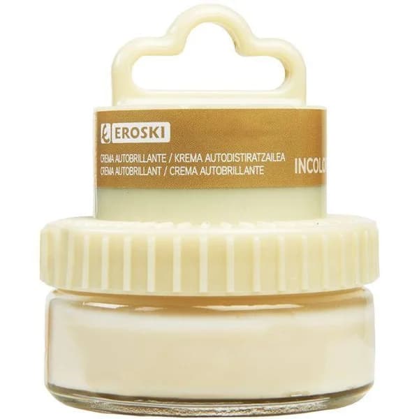 Crema incolora para calzado EROSKI, tarro aplicador 1 ud - 1 ud - Imagen del producto en Findit