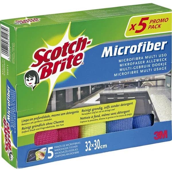 Bayeta de microfibra SCOTCH-BRITE, pack 5 unid. - 1 ud - Imagen del producto en Findit