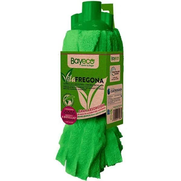 Fregona microfibra tiras recicladas BAYECO Vita, pack 1 ud - 1 ud - Imagen del producto en Findit