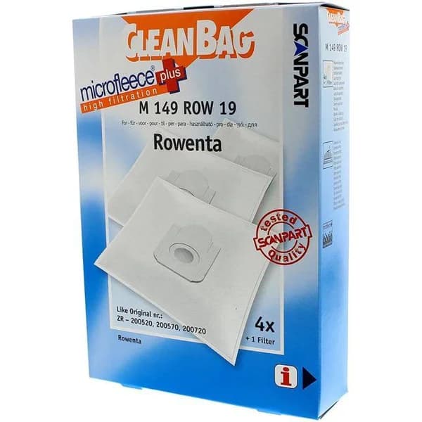 Bolsa de aspiración M 149 ROW 19 CLEANBAG, pack 4 uds - 1 ud - Imagen del producto en Findit
