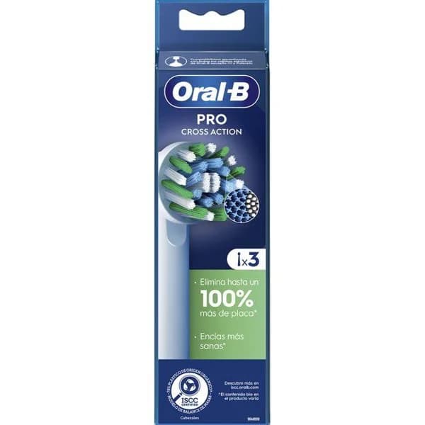 Recambio cepillo eléctrico Cross Action ORAL-B, 3 uds - 1 ud - Imagen del producto en Findit