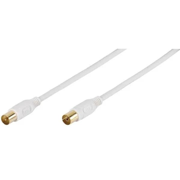 Cable blanco de antena coaxial de 90Db Gold, 48128 VIVANCO, 3 m - 1 ud - Imagen del producto en Findit