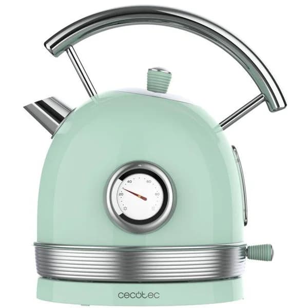 Hervidor verde, 1,8L, 2200W, ThermoSense 420 Vintage CECOTEC - 1 ud - Imagen del producto en Findit