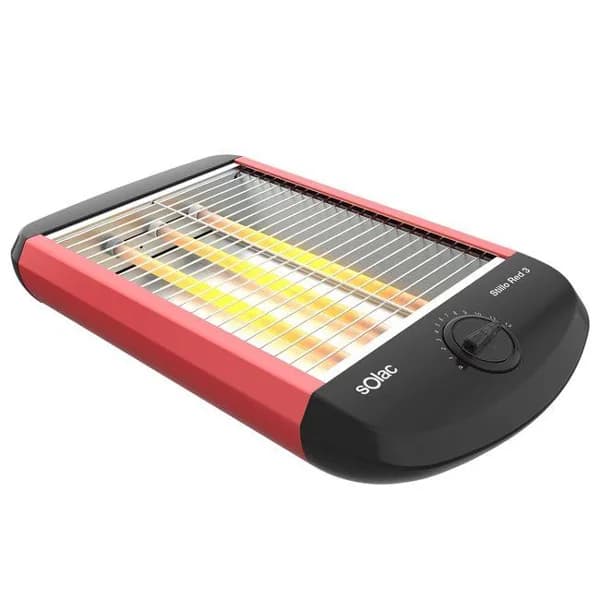 Tostador horizontal rojo y negro, 700 W, Stillo Red 3 TC5309 SOLAC - 1 ud - Imagen del producto en Findit