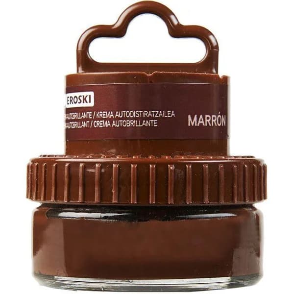 Crema marrón para calzado EROSKI, tarro aplicador 1 ud - 1 ud - Imagen del producto en Findit