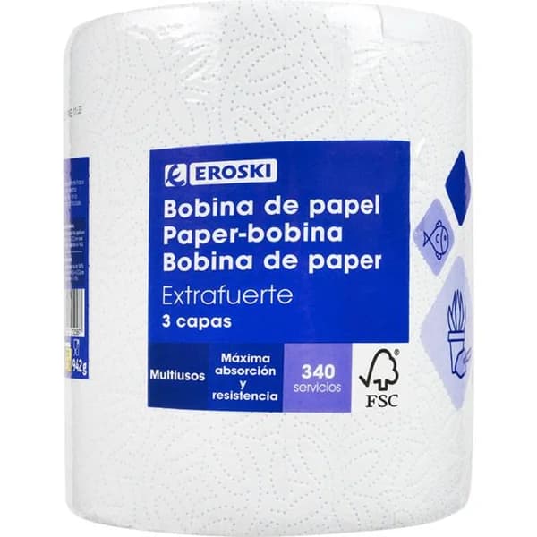 Bobina extra 3 capas EROSKI, 1 ud - 1 ud - Imagen del producto en Findit