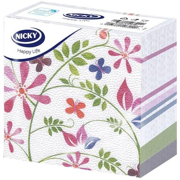 Servilletas 1 capa happy life decoradas NICKY, paquete 40 uds - 40 ud - Imagen del producto en Findit