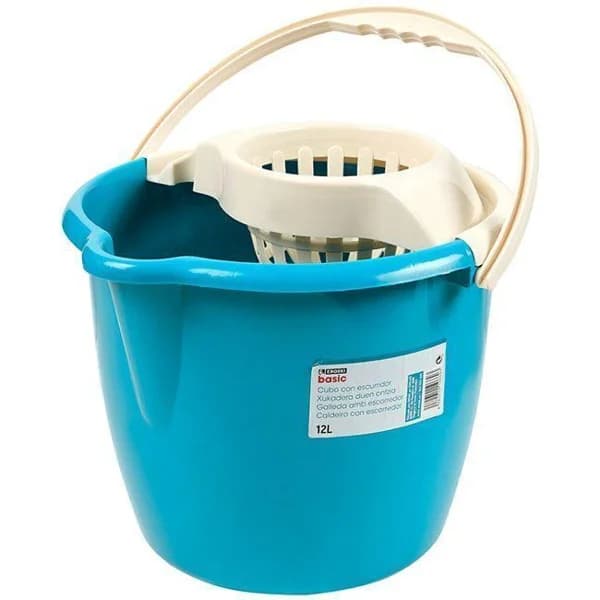Cubo con escurredor 12 litros EROSKI, pack 1 ud - 1 ud - Imagen del producto en Findit