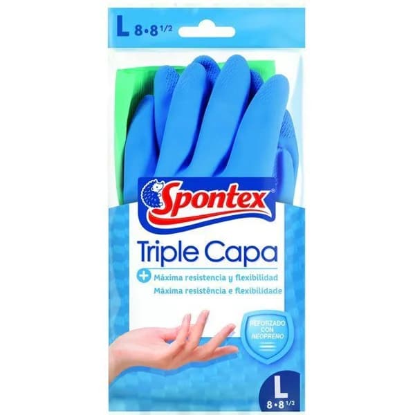 Guante triple capa talla grande SPONTEX, paquete 1 par - 1 ud - Imagen del producto en Findit