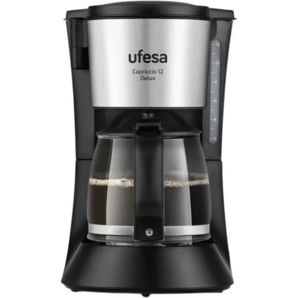 Cafetera de goteo, 12 tazas, CG7125 Capriccio 12 Delux UFESA - 1 ud - Imagen del producto en Findit