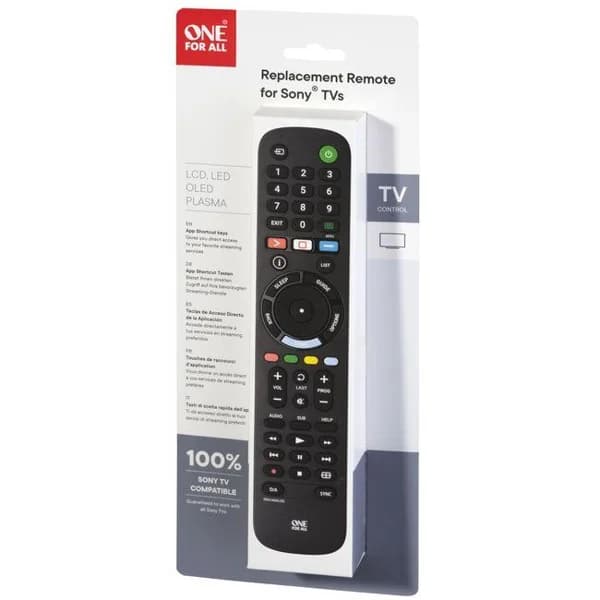 Mando a distancia universal para TV Sony  URC4912 ONE FOR ALL - 1 ud - Imagen del producto en Findit