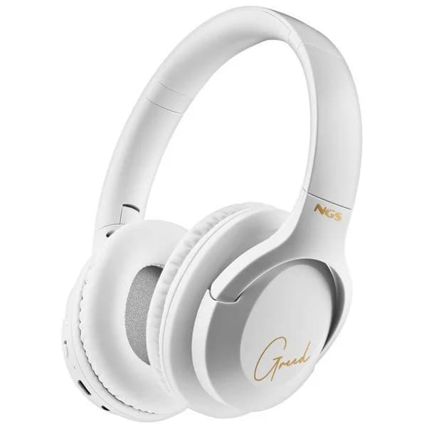 Auriculares de diadema BT Artica Greed, blanco, NGS - 1 ud - Imagen del producto en Findit