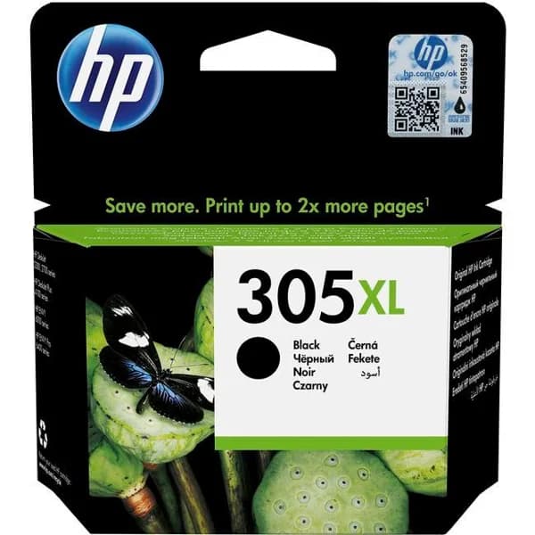 Cartucho de tinta original negro, 3013YM62, 305 XL HP, 1 ud - 1 ud - Imagen del producto en Findit