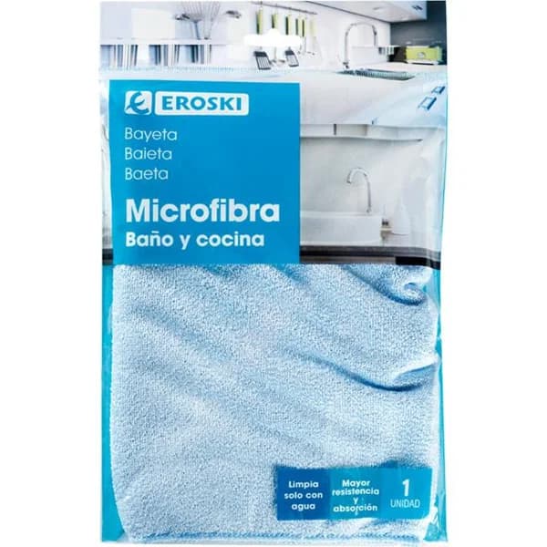 Bayeta para baño y cocina EROSKI, 1 ud - 1 ud - Imagen del producto en Findit