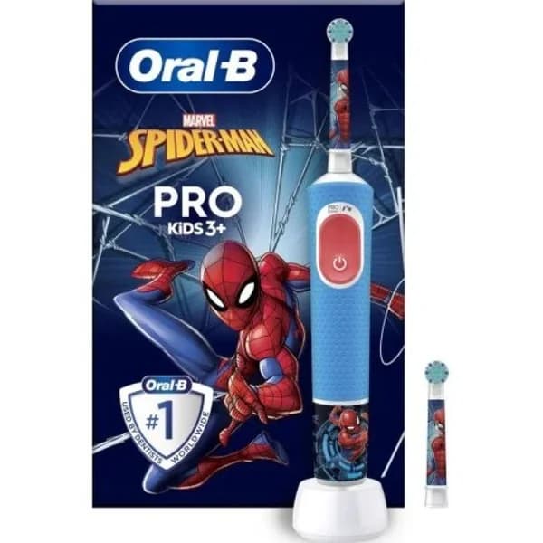 Cepillo Eléctrico Vitality Pro Kids Spiderman ORAL B - 1 ud - Imagen del producto en Findit