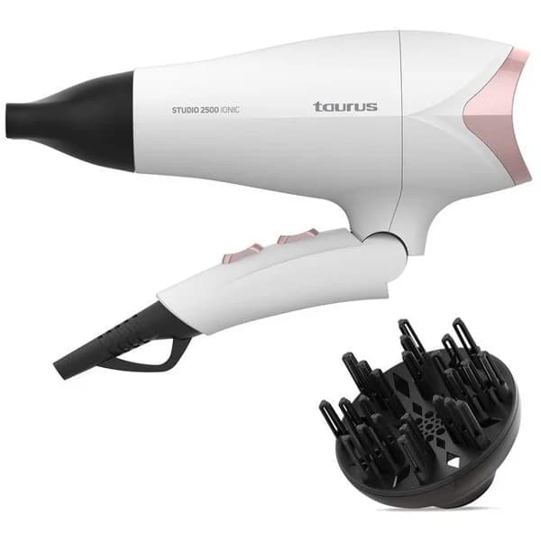 Secador plegable blanco, 2500W, Studio 2500 IonicTAURUS - 1 ud - Imagen del producto en Findit