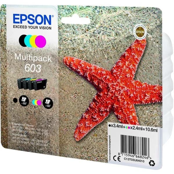 Pack de cartuchos de tinta original, 4 colores 603 EPSON, 1 ud - 603 ud - Imagen del producto en Findit