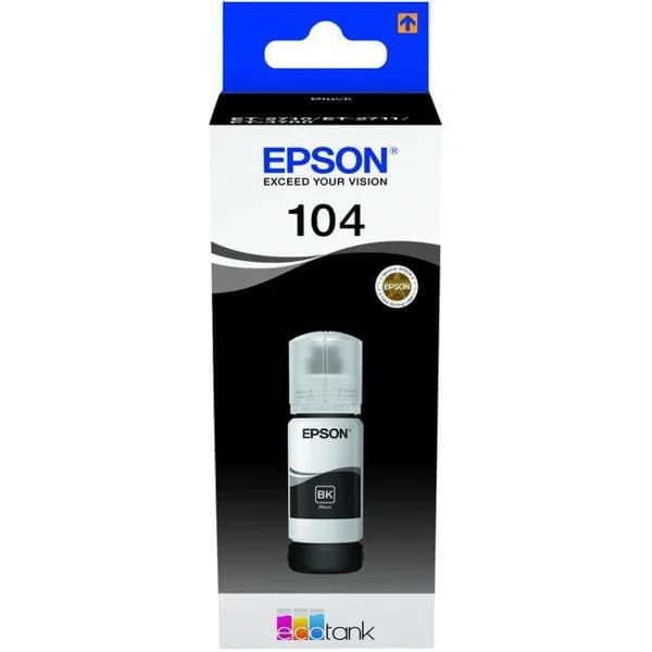 Cartucho de tinta original negro, Ecotank 104 EPSON, 1 ud - 1 ud - Imagen del producto en Findit