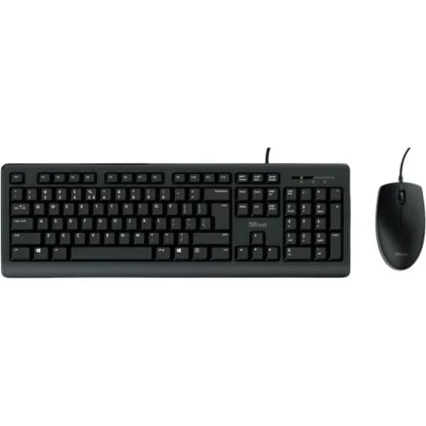 Teclado y ratón negro con cable, Primo TRUST - 1 ud - Imagen del producto en Findit