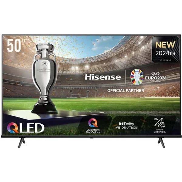 Televisión Qled 50" 4K Smart 50E7NQ HISENSE - 1 ud - Imagen del producto en Findit