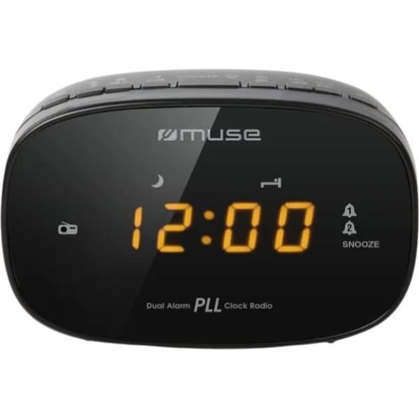 Radio despertador negro M-150 CR MUSE - 1 ud - Imagen del producto en Findit