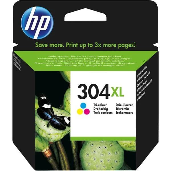Cartucho de tinta original tricolor, N9K07AE, 304 XL HP, 1 ud - 1 ud - Imagen del producto en Findit