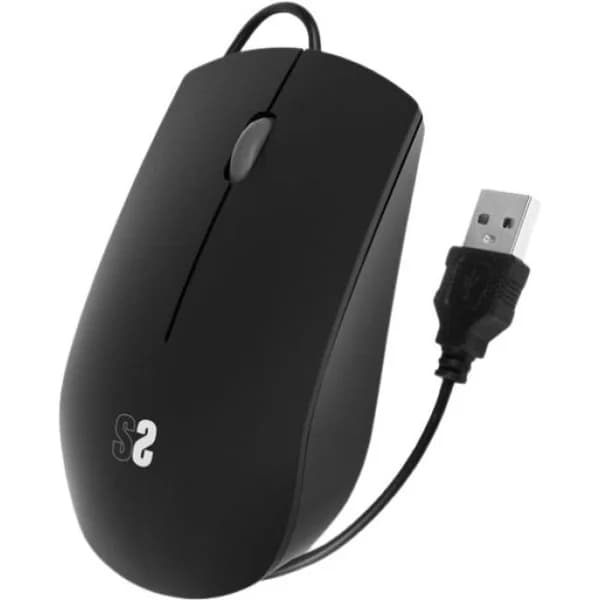 Ratón óptico con cable negro Silencioso Business SUBBLIM - 1 ud - Imagen del producto en Findit