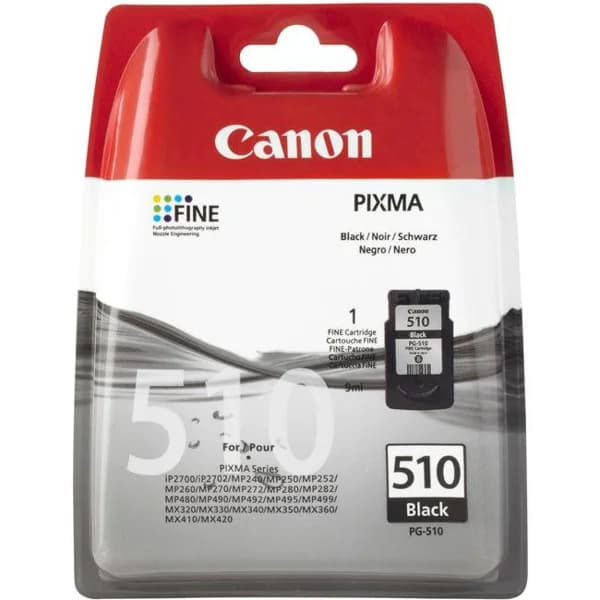 Cartucho de tinta original negro, PG-510 CANON, 1 ud - 1 ud - Imagen del producto en Findit