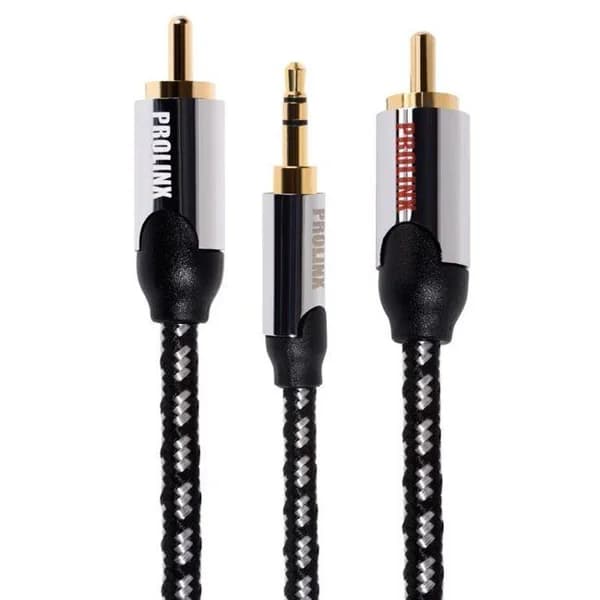 Cable de audio Jack 3.5mm (M) a 2 RCAs (M) MJ4-A PROLINX, 1 m - 1 ud - Imagen del producto en Findit