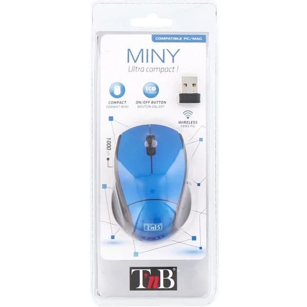 Ratón óptico inalámbrico mini azul, MM240BL TNB - 1 ud - Imagen del producto en Findit