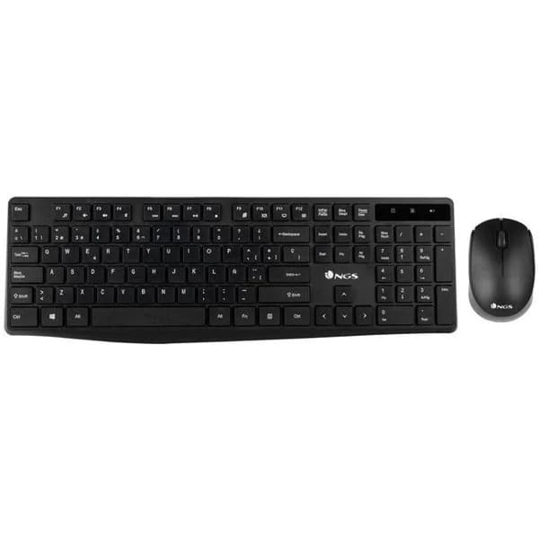 Teclado y ratón negro inalámbrico, Allukerit NGS - 1 ud - Imagen del producto en Findit