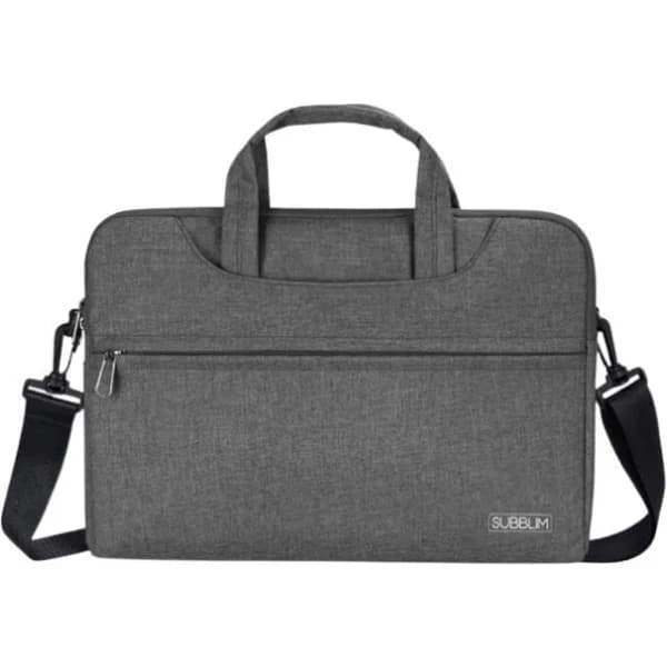 Maletín gris para portátil de hasta 15,6", Business SUBBLIM - 1 ud - Imagen del producto en Findit