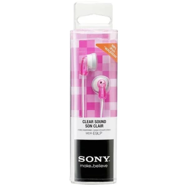 Auricular de botón blanco rosa MDR-E9LPP SONY - 1 ud - Imagen del producto en Findit