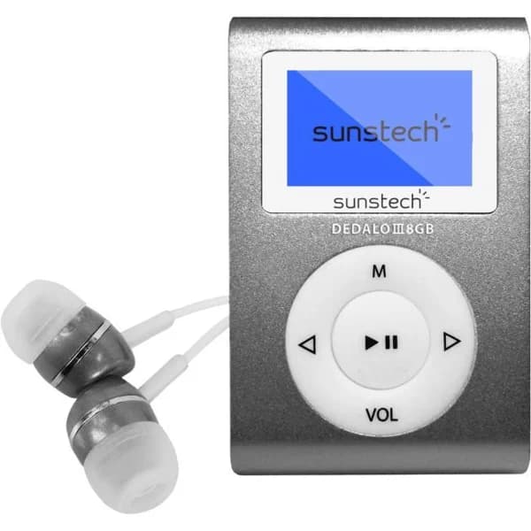 Reproductor MP3 8GB azul DEDALOIII8GBBGY SUNSTECH - 3 ud - Imagen del producto en Findit