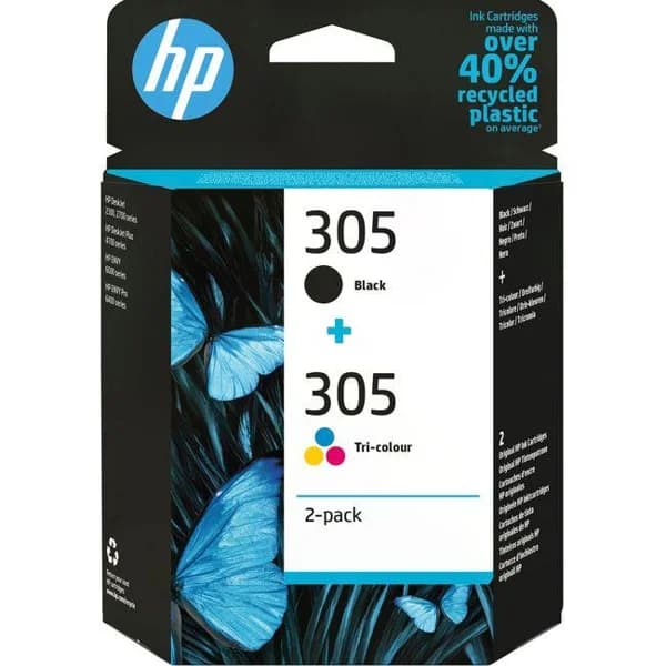 Cartucho tinta original negro-tricolor 3016ZD17 305 HP, pack 2ud - 2 ud - Imagen del producto en Findit